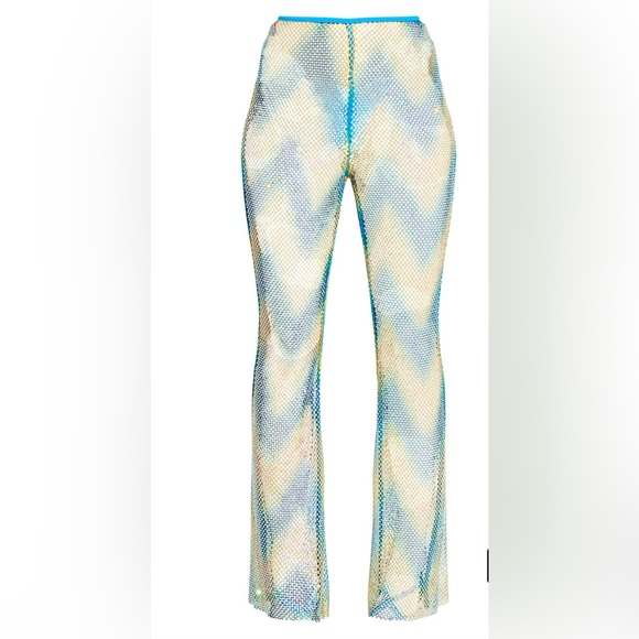 🔥SEXY🔥 PLT rhinestone coverup pants - Picture 3 of 7